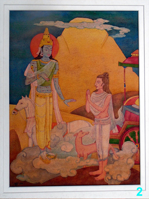 Yudhishti going on Heaven (Mahabharat)